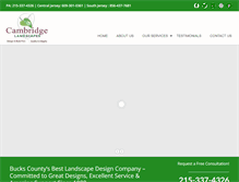 Tablet Screenshot of landscapesbycambridge.com